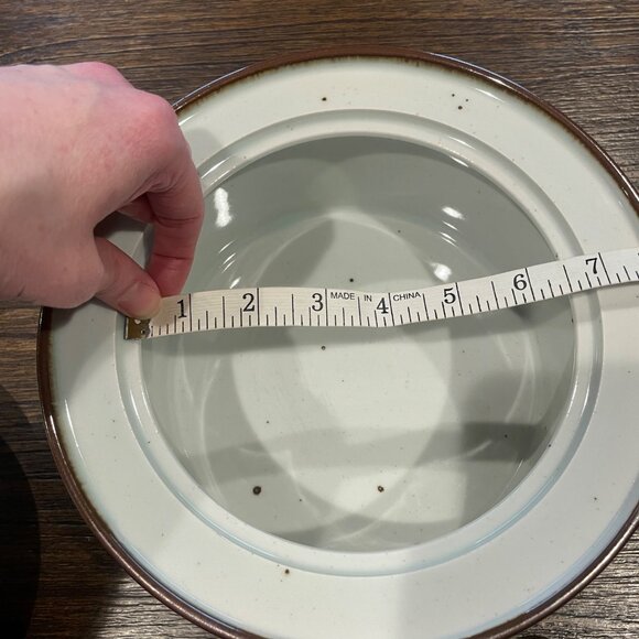 Vtg Dansk Denmark Brown Mist 9" Round Covered Casserole Dish Cream Speckled - Picture 12 of 13